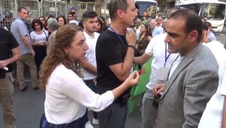DBP Eş Genel Başkanı Aydeniz ile polis müdürü arasında tartışma